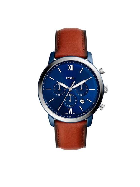 Fossil Zegarek Neutra Chronograph FS5791 Brązowy Modivo pl