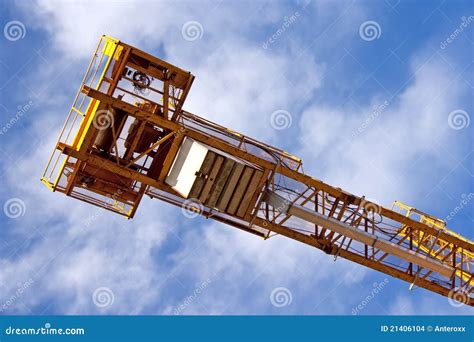 Tower crane counter jib stock photo. Image of drum, counterjib - 21406104