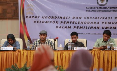 Kpu Boltim Gelar Rakor Dan Sosialisasi Persiapan Pembentukan Kpps