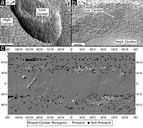 Figure 3 From Thermal Contraction Crack Polygons On Mars