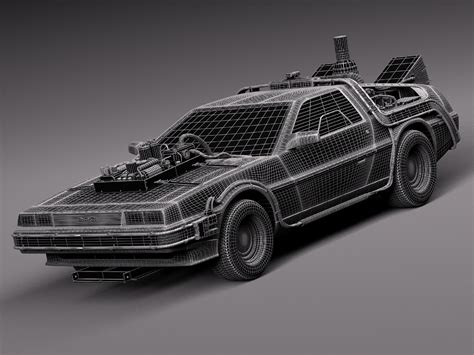 Back To The Future 3 Delorean 3d Model By Squir