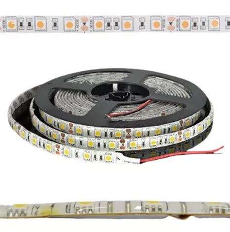 Luz Led Tira Led 5050 Exterior 12v Siliconada Rollo X 5 Mts