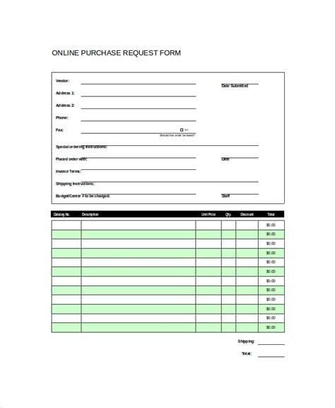 Requisition Form Template Excel For Your Needs