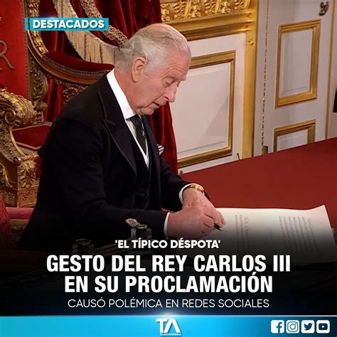 Teleamazonas On Twitter Video El Rey Carlos Iii Protagoniz Un