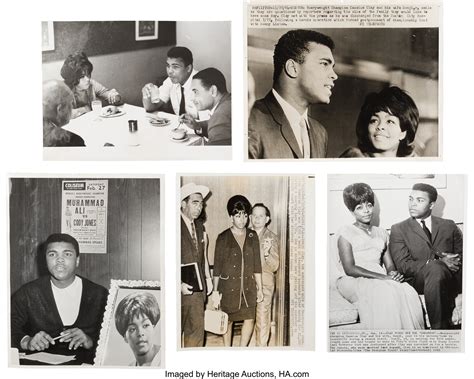 1964-65 Muhammad Ali & Sonji Roi (His Wife) Original News Photos & | Lot #54315 | Heritage Auctions