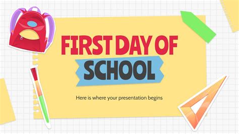 Download First Day Of School PPT Background | Wallpapers.com