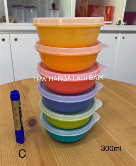 Tupperware Junior Modular Bowl 300ml Bekas Kedap Udara Dan Cecair