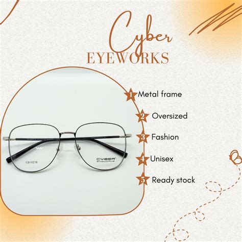 Cyber Eyeworks Spectacle Metal Frame Bingkai Cermin Mata Trend