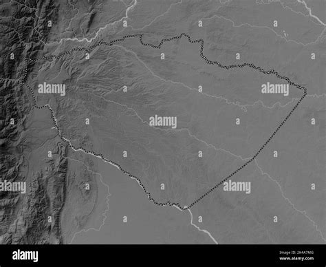 Pastaza Province Of Ecuador Grayscale Elevation Map With Lakes And