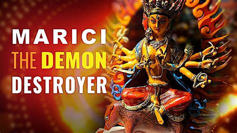 Marichi Buddhist Goddess Of Golden Light Destroyer Of Demons Evil