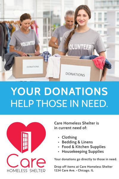 Charity Donation Poster Template Mycreativeshop