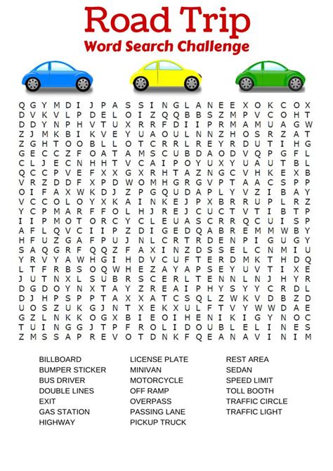 Free Printable Car Ride Games - Free Printable