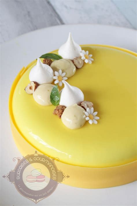 Entremets Noisette Citron Vert Et Basilic Surprises Et Gourmandises