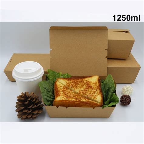 1250ml Kraft Paper Food Box At ₹ 89piece Kraft Paper Food Box In Navi Mumbai Id 25516133191