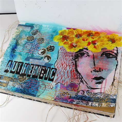 Art Journaling with Tissue Paper Collage - Hop-A-Long Studio