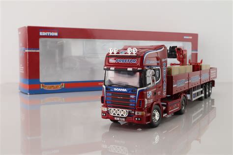 Corgi Cc Scania Topline Crane Trailer Bricks Load Barry