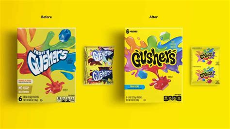 Modernized Nostalgia Gushers Fruit Roll Ups And Fruit By The Foot Update Their Look 3rd Lamar