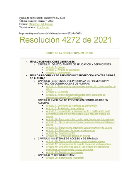 Resolucion De Reglamenta Alturas Fecha De Publicaci N