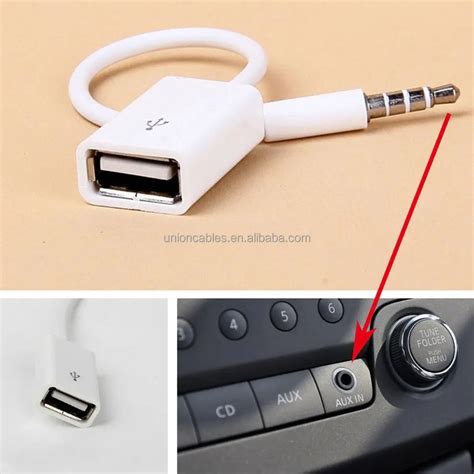 3 5mm Male Aux Audio Plug Jack To Usb 2 0 Female Converter Cable Buy 3 5mm Aux Audio Jack To