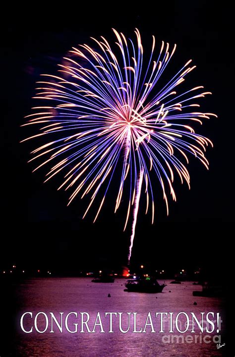 Congratulations Fireworks Ii Photograph By Alana Ranney Fine Art America