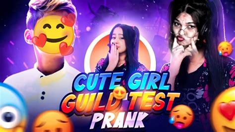 Cute Girl Youtuber 👩‍🦳 Call Me Hacker 😲 Guild Test Prank🔥 She Check My