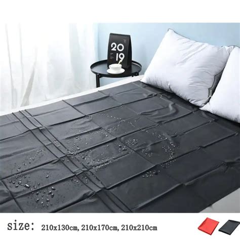 Waterproof Adult Bed Sheets S E X Pvc Vinyl Mattress Cover Allergy Relief Bed Bug Hypoallergenic