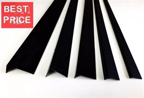 Metre Unequal Black Plastic Pvc Corner Degree Angle Trim Various