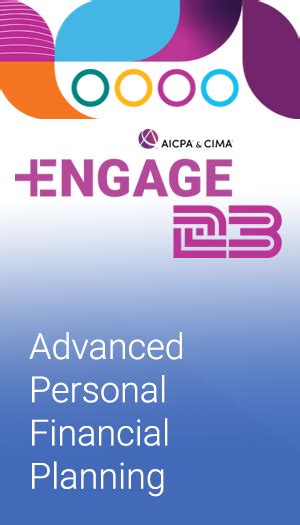 Advanced Personal Financial Planning As Part Of AICPA CIMA ENGAGE