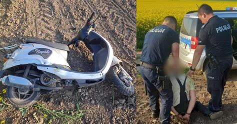 Wielkopolskie Ucieka Przed Policj Skuterem A Potem Pieszo Przez