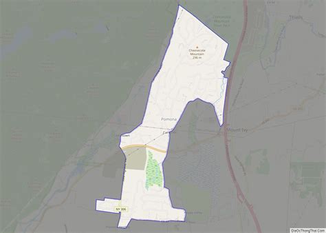 Map of Pomona village, New York