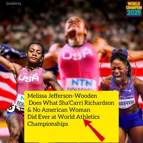 Addict - Melissa Jefferson-Wooden Creates History at World Athletics