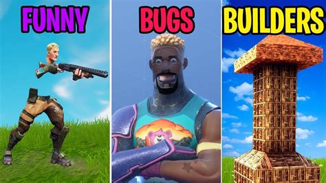 Funniest Bugs Of 2018 Funny Vs Bugs Vs Builders Fortnite Funny