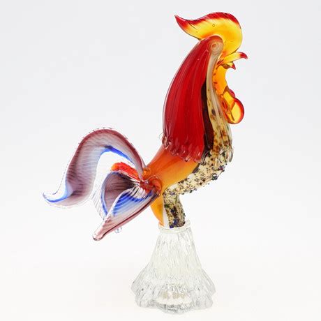 Figurin Tupp Glas Murano Italien Glas Konstglas Auctionet