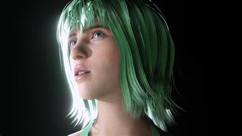 D Model Billie Eilish Game Ready Naked And Clothed VR AR Low Poly CGTrader
