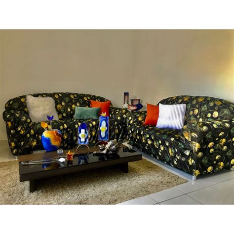 BELA CAPA DE SOFA ESTAMPADA 2 E 3 LUGARES MALHA GEL ALTA QUALIDADE