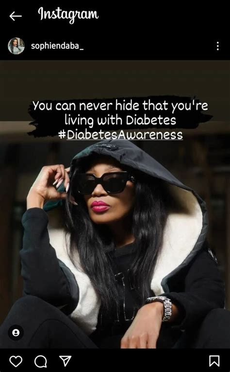 Sophie Ndaba Opens Up About The Struggles Of Living With Diabetes For