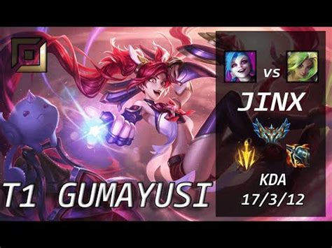 T1 Gumayusi JINX Vs ZERI DK Deft KR Challenger Patch 13 8 YouTube