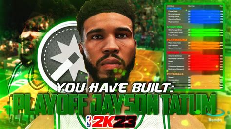 NBA 2K23 PLAYOFF JAYSON TATUM BUILD VERSATILE 2 WAY SHOT CREATING