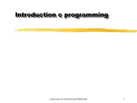 Ppt Introduction C Programming Powerpoint Presentation Free Download