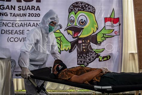 SIMULASI PENERAPAN PROTOKOL KESEHATAN PADA PILKADA SERENTAK ANTARA Foto