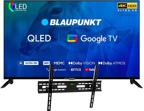 Telewizor Qled Blaupunkt Qbg S K Uhd Google Smart Tv Uchwyt