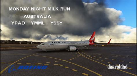 Live Msfs Pmdg Qantas Ypad Ymml Yssy Youtube