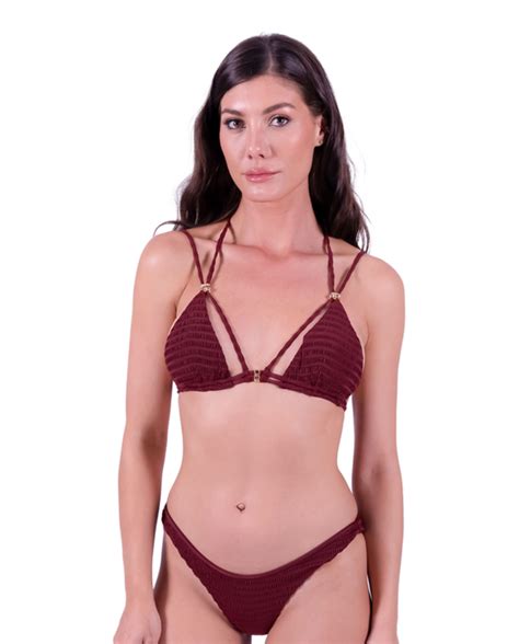 Two Piece Swimwear Bikini Hottie Burgundy Brand Despi