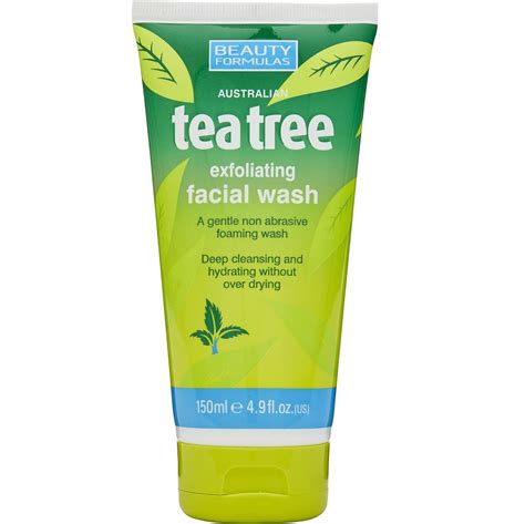 Beauty Formulas Tea Tree Exfoliating Facial Wash Ml Colour Zone