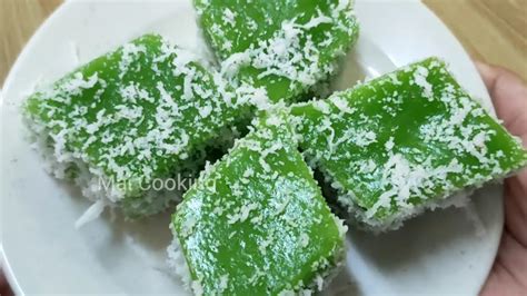 Kuih Kaswi Pandan Sukatan Cawan