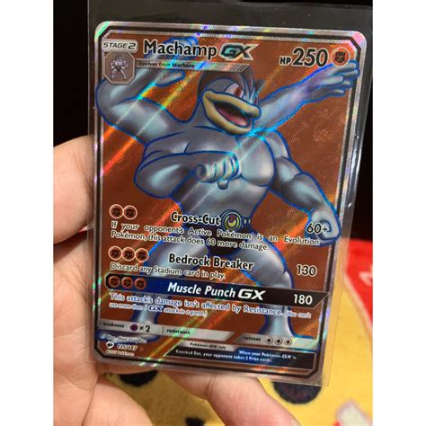 Pokemon Tcg Machamp Gx Pokemon Full Art Shopee Malaysia