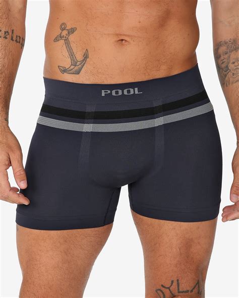 Riachuelo Cueca Boxer Malha Sem Costura Cinza Chumbo Pool By Riachuelo