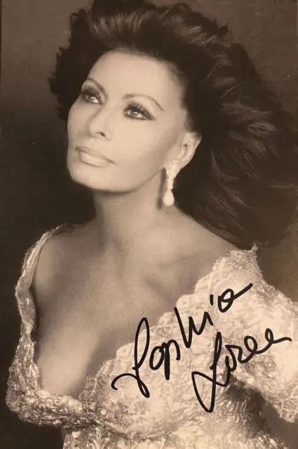 Sophia Loren Original Autogramm Autogrammkarte S W Signiert Rar Eur