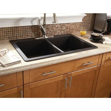 Black composite granite kitchen sink | Hawk Haven