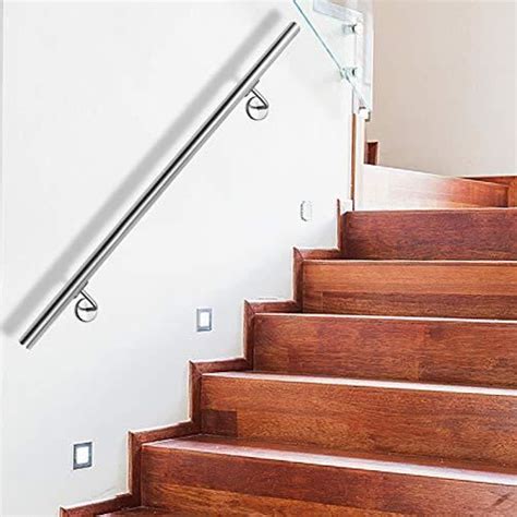 NAIZY 180cm Main Courante Escalier Acier Inoxydable Murale Garde Corps